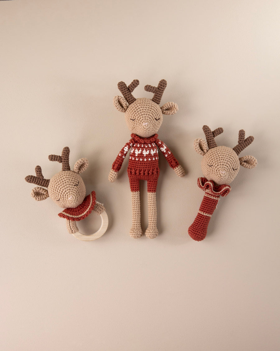 Robin Reindeer Hjertesweater Back View | Patti Oslo - Bamsedyra AS