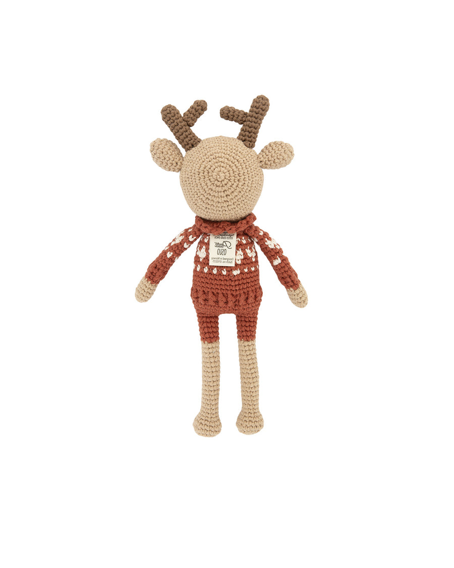 Robin Reindeer Hjertesweater Side View | Patti Oslo - Bamsedyra AS