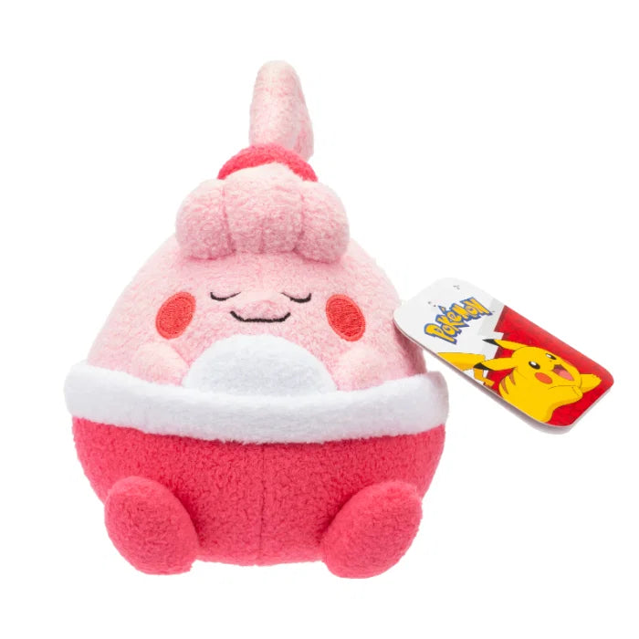 Sovende Pokémon kosedyr detalj – nærbilde av sovende Pikachu plysj med lukkede øyne