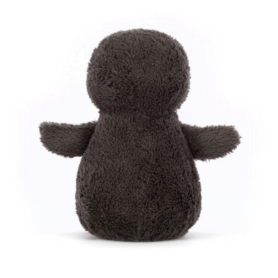 Jellycat Peanut Penguin bakfra – svart og hvit pingvin kosedyr