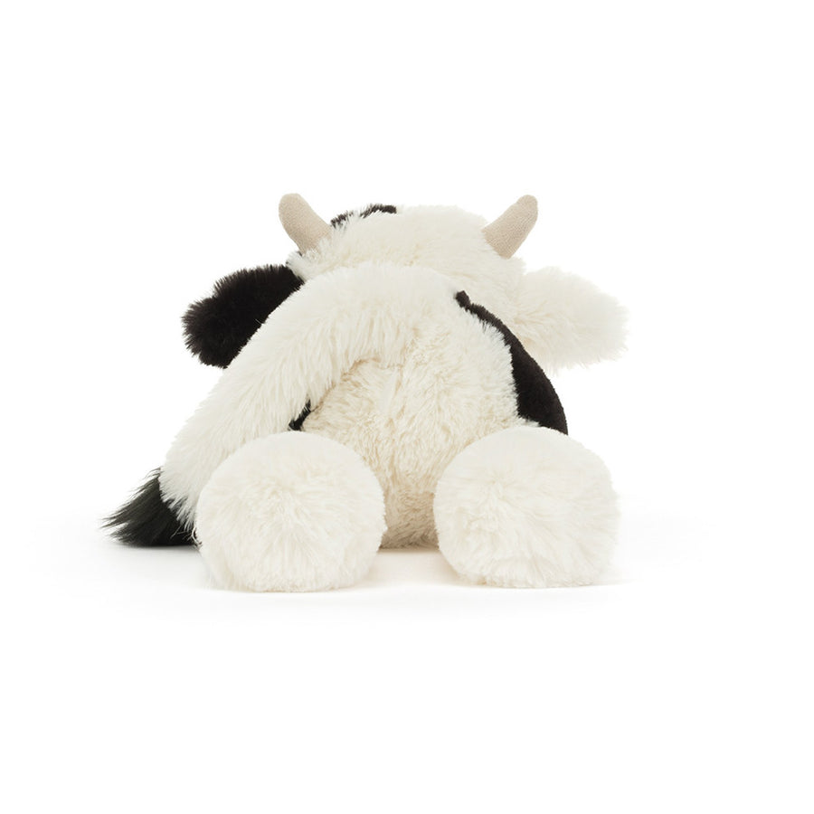 Jellycat | Smudge Cow Original | Brun/Hvit | Medium Back View - Bamsedyra AS