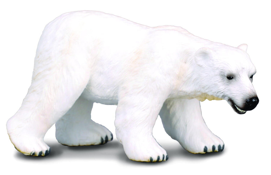 CollectA Isbjørn Figur – naturtro isbjørn arktisk dyrefigur, 11 cm