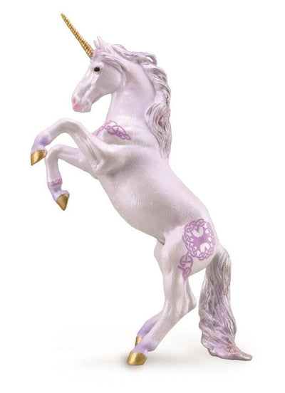 CollectA Enhjørning Hoppe Rosa XL – rosa enhjørninghoppe med keltiske symboler og flytende manke