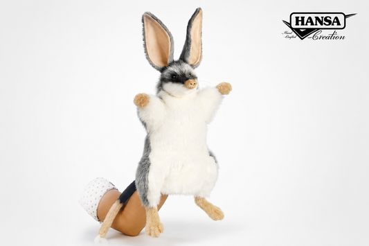 Hansa Creation Bilby Hånddukke – grå australsk bilby med store ører og lang snute, 35 cm