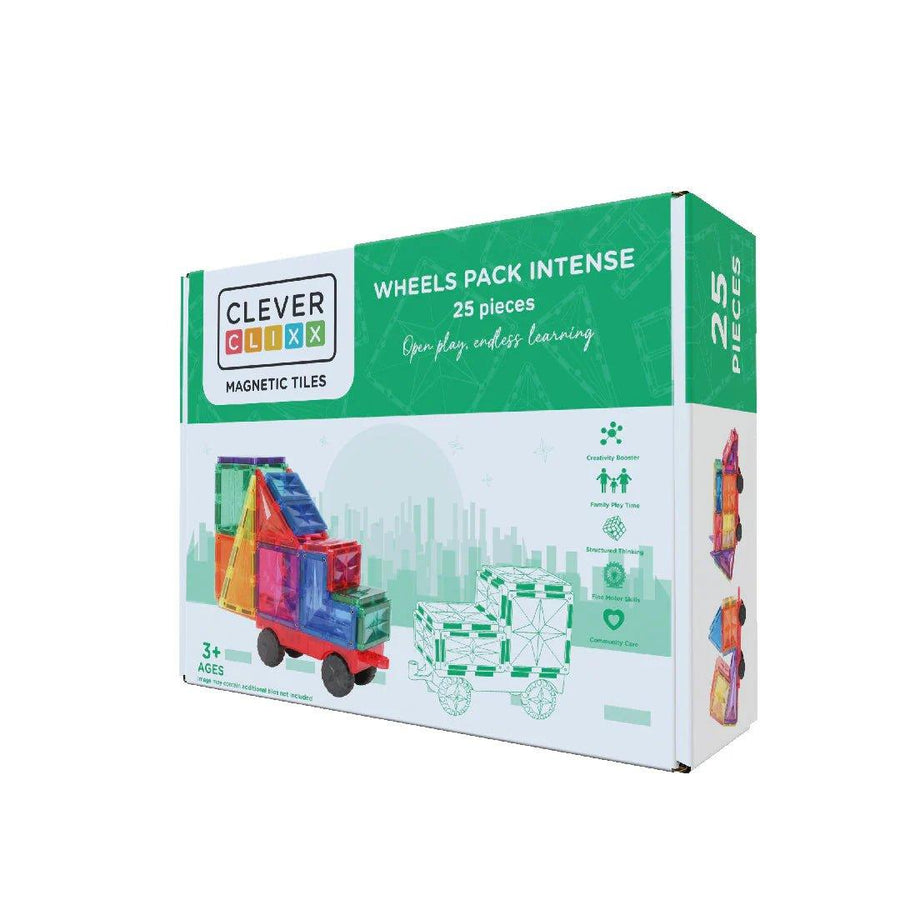 Cleverclixx Wheels Pack Intense – 25 Pieces - Bamsedyra AS