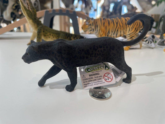 CollectA Melanistisk Leopard Figur – naturtro svart panter (melanistisk leopard) figur