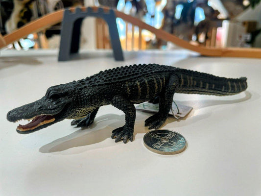 CollectA Alligator Figur (L) – naturtro alligator med detaljerte skjell og åpent gap