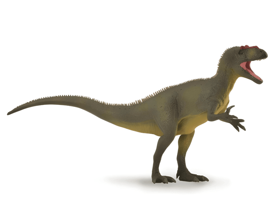CollectA Allosaurus Dinosaurfigur – sidevisning av naturtro allosaurus