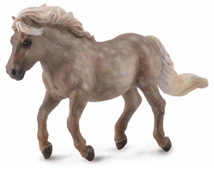 CollectA Shetlandsponni Hestefigur – naturtro shetlandsponnifigur