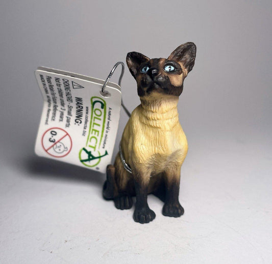CollectA Siamesisk Katt Figur – naturtro siamesisk katte-figur med lys pels