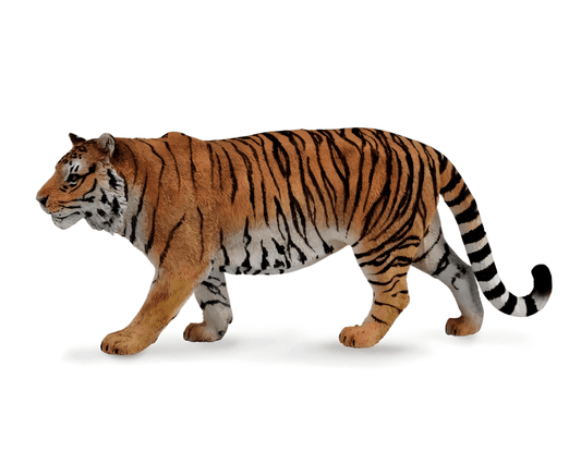 CollectA Tiger Figur (Ekstra Stor) – naturtro tiger med oransje og sort stripet pels