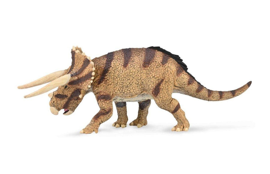 CollectA Triceratops Dinosaurfigur – naturtro triceratops med tre karakteristiske horn, 19 cm