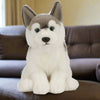 Living Nature Husky Hundekosedyr – naturtro siberian husky med tykk grå og hvit pels