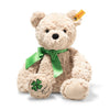 Steiff Jimmy Teddybjørn Good Luck – lykkeversjon i beige plysj, 30 cm