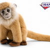 Hansa Creation Bladape Bamse – beige bladape plysj med lang hale og naturtro trekk, 18 cm