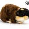 Hansa Creation Lemen Bamse – naturtro lemen plysj med brun og oransje pels og kort hale, 16 cm