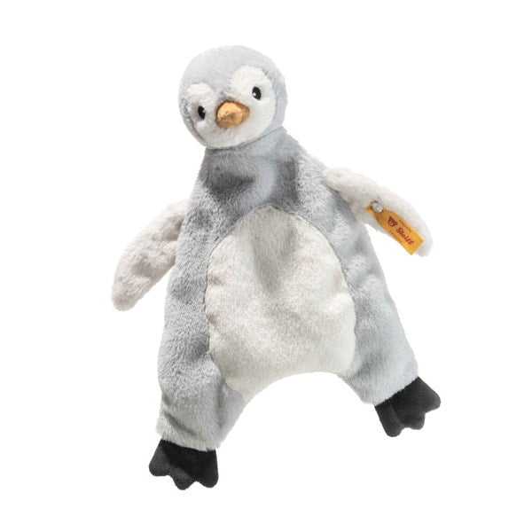 Steiff Lio Pingvin Trøstebamse – baby trøstebamse i lysegrå pingvin-design, 26 cm