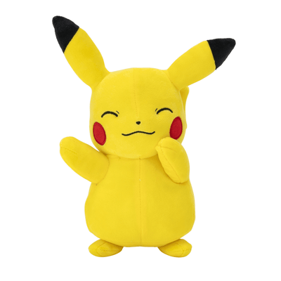 Pokémon Pikachu plysj kosedyr 20 cm – gul Pikachu med røde kinnflekker og lange svarte ørspiss