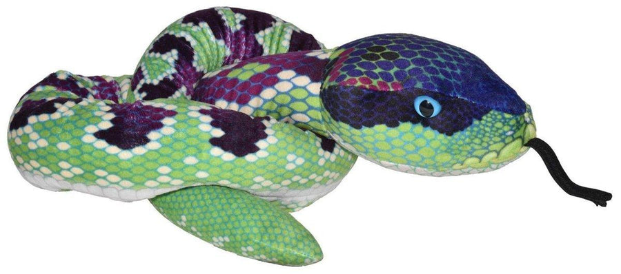 Wild Republic Snakesss Slangebamse – 137 cm plysj-slange, nærbilde av fargemønster