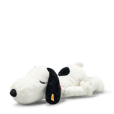 Steiff Snoopy Kosedyr – den ikoniske hvite beaglen fra Peanuts, stor størrelse, 43 cm