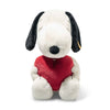 Steiff Snoopy Love Kosedyr – ikonisk hvit beagle fra Peanuts med kjærlighetsmotiv, 30 cm