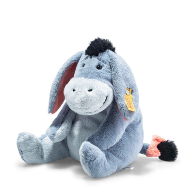 Steiff Disney Originals Ia Kosedyr – melankolsk elskelig esel fra Hundre Ekers Skogen i blå plysj, 25 cm