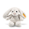 Steiff Hoppie Kanin Kosedyr – sjarmerende lysegrå kanin med lange floppy ører, 18 cm