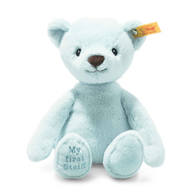 Steiff My First Teddybjørn – babybamse i lyseblå ekstra myk plysj for babyer, 26 cm