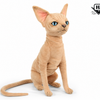 Hansa Creation Sfinxkatt Bamse – naturtro hårløs sfinx med rynkete ansikt og store ører, 33 cm